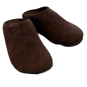 Fitflop brown suede clogs sz 6.5